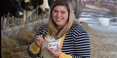 'We are very "dare to be different" people'; In the heart of Wisconsin cheese country, she serves gelato