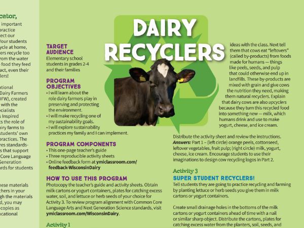 Dairy Recyclers lesson