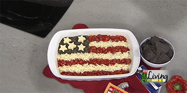Fox 11: American Flag Taco Dip