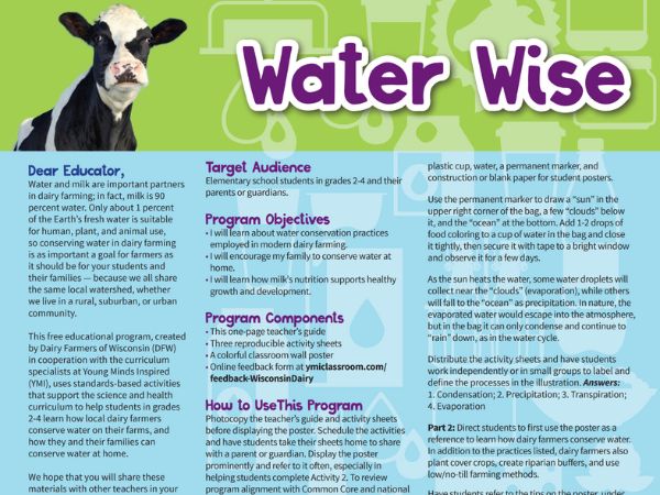 Water Wise lesson