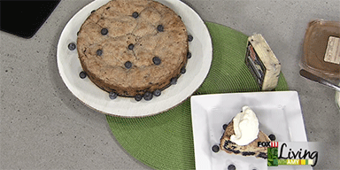 Fox 11 News Living with Amy: Cheddar Blueberry Buckle